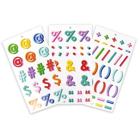 Multicolor Vinyl Alphabet Sticker Sheets by Recollections&trade; {6}