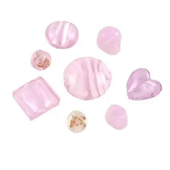 Mixed Lampwork Glass Craft Beads by Bead Landing&trade; Pink {1}