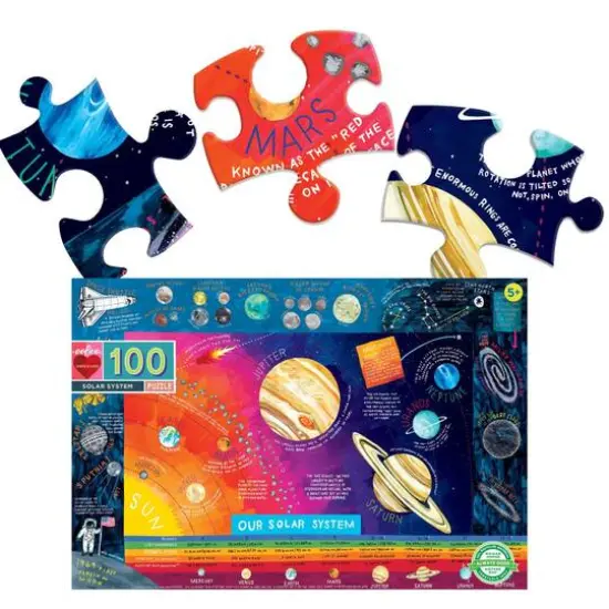eeBoo Solar System 100 Piece Puzzle {7}