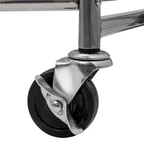 Household Essentials Rolling Laundry Cart with Basket {8}