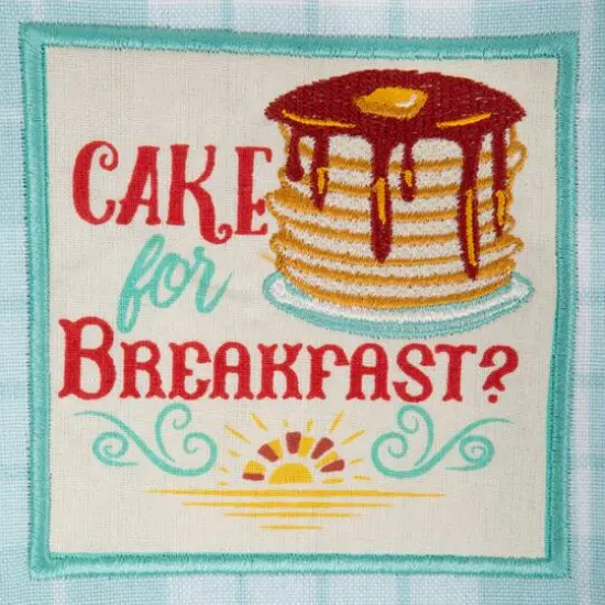 DII&reg; Rise & Shine Breakfast Embroidered Dish Towel Set {9}