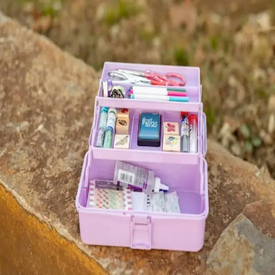 Everything Mary Purple 3-Layer Storage Box {7}
