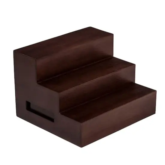 Walnut Expandable Bamboo Tiered Spice Rack {6}