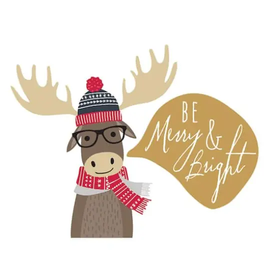 JAM Paper 6.25" x 4.625" Season's Greetings Animal Sentiments Assorted Card Set, 36ct. {4}