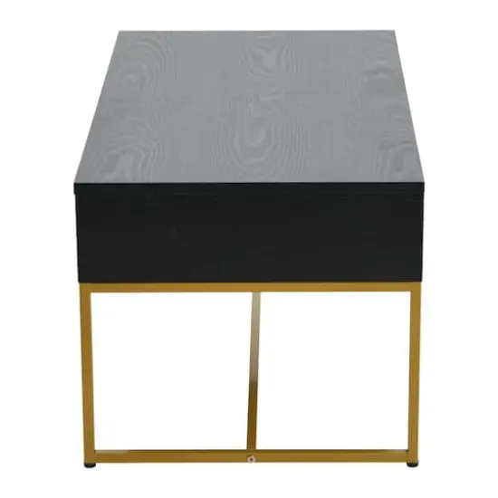 Household Essentials 59" Wrap Coffee Table Black {6}