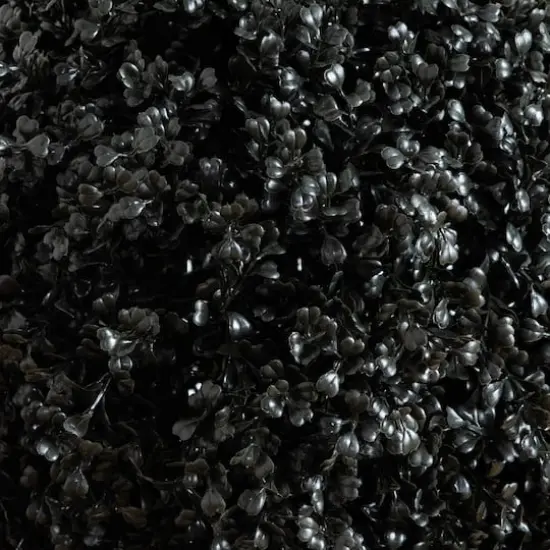 5ft. UV Resistant Artificial Halloween Black Triple Ball Boxwood Topiary (Indoor/Outdoor) {4}