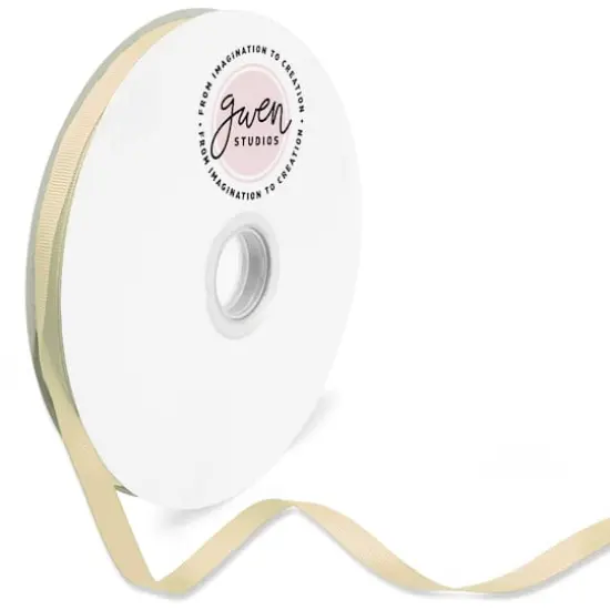 Gwen Studios Solid Grosgrain Ribbon Ivory {1}