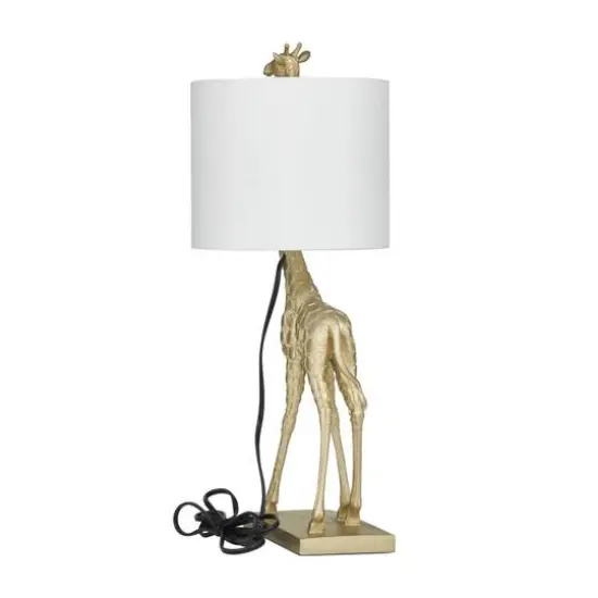 23" Gold Eclectic Accent Lamp {8}