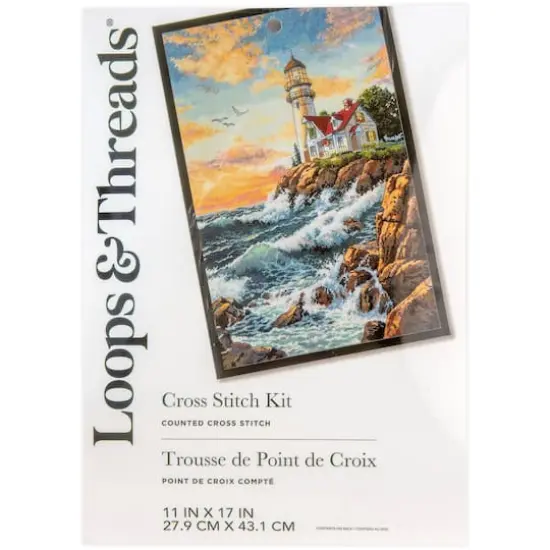 Lighthouse Counted Cross Stitch Kit by Loops & Threads&reg; {1}