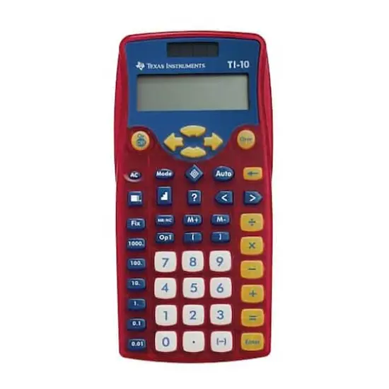 TI-10 Elementary Scientific Calculator Teacher Pack, 10ct. {1}