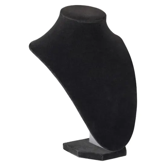 9" Black Velvet 3D Necklace Stand by Bead Landing&trade; {1}