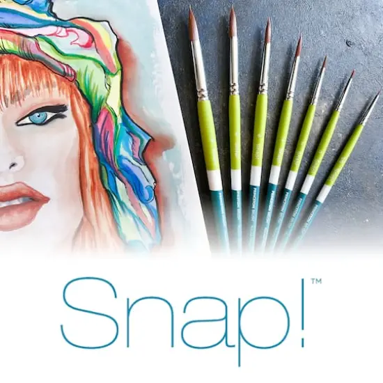 Princeton&trade; Snap!&trade; Series 9950 Synthetic Short Handle Angle Shader Brush {4}