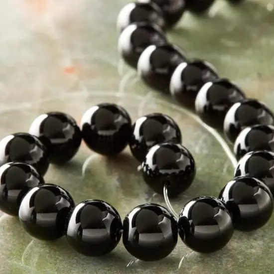 Black Jasper Round Beads, 10mm by Bead Landing&trade; {3}