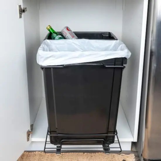 Household Essentials Glidez Slide-Out Double Trash Cans {3}