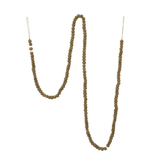 6ft. Wool Felt Ball Garland Tan {1}