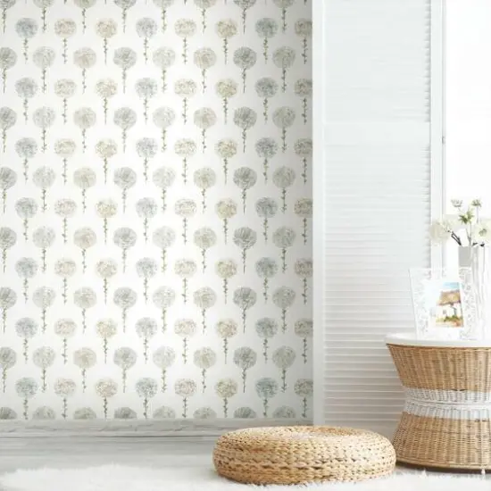 RoomMates Mum Floral Peel & Stick Wallpaper Gray {5}
