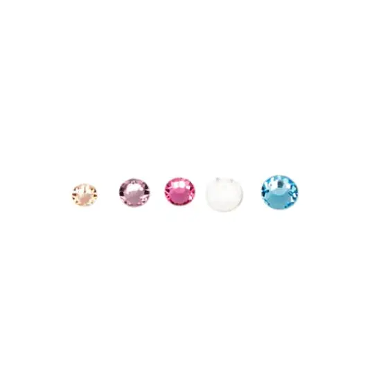 Round Flatback Austrian Crystals Mix by Bead Landing&trade;, 60ct. Cotton Candy {3}