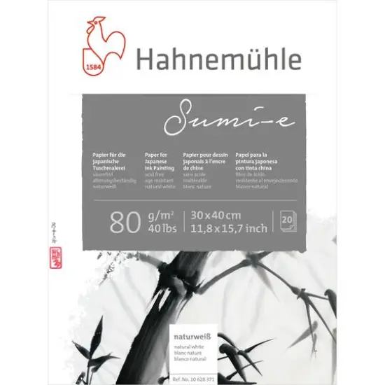 Hahnem&uuml;hle Sumi-E Paper Pad, 20 Sheets {1}