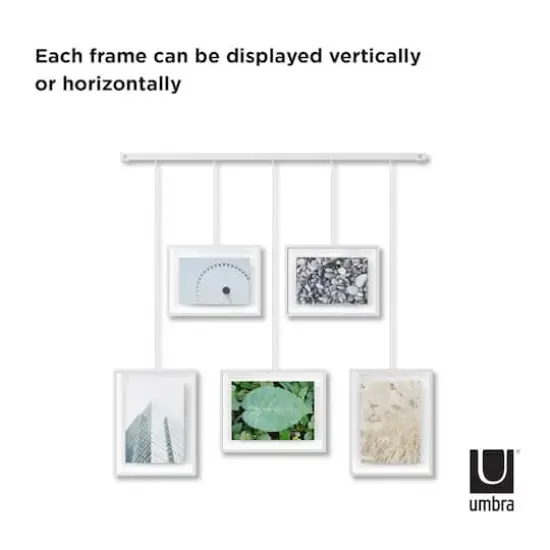 Umbra White Exhibit Gallery Picture Frame Set {4}
