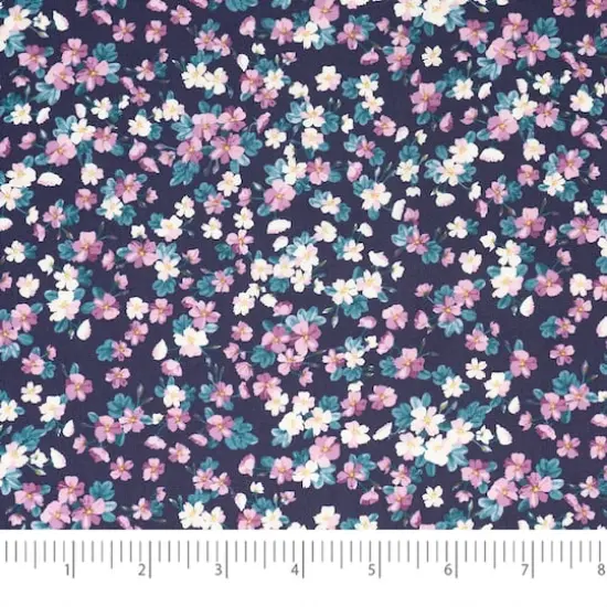 SINGER Spring Purple Floral Cotton Fabric Bundle {17}