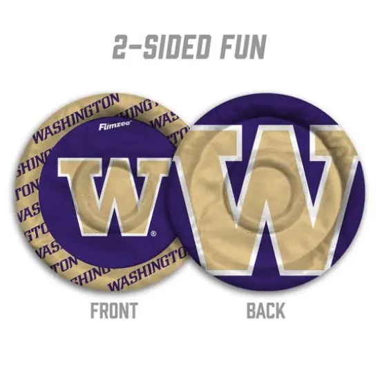 NCAA Flimzee Bean-Bag Flying Disc Washington Huskies {3}