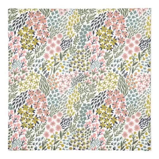 Funky Floral 10" x 10" Cotton Twill Napkin {1}