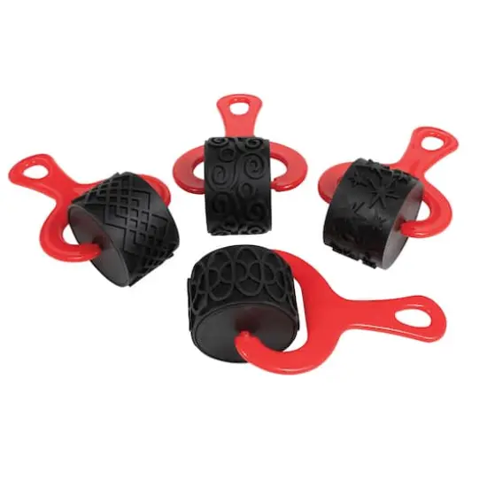 Ready 2 Learn® Paint & Clay Red Explorer Rollers, 2 Set of 4 {4}