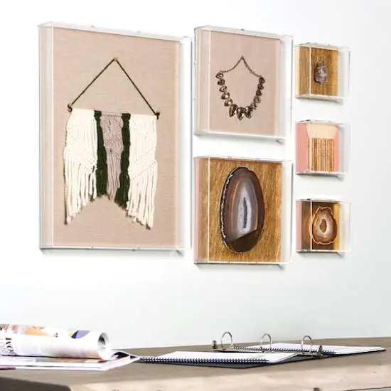 Wexel Art UV Grade Acrylic Shadowbox 3" Depth with Beige Linen Canvas {4}