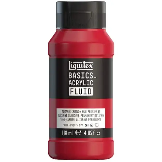 Liquitex&reg; BASICS&reg; Acrylic Fluid, 4oz. Alizarin Crimson Hue Permanent {1}