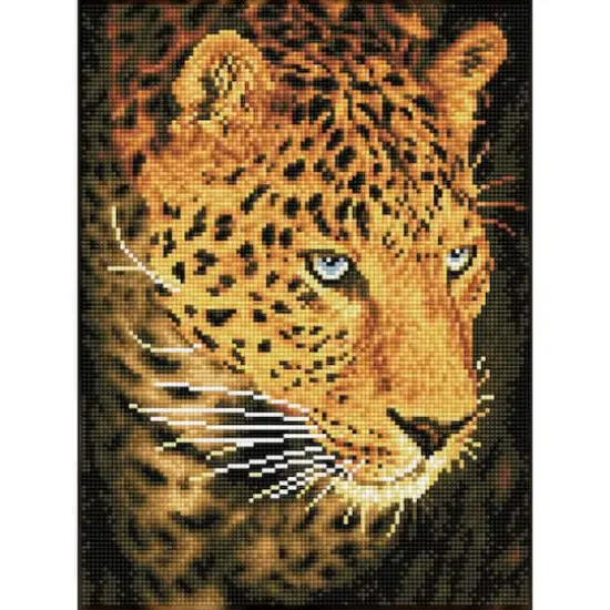 Diamond Dotz&reg; Leopard Portrait Diamond Painting Kit {1}