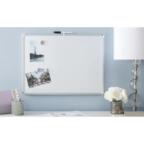 17" x 23" Metal Framed Magnetic Dry Erase Board by B2C&reg; {4}