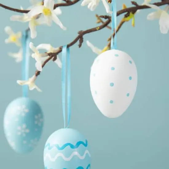 Glitzhome&reg; Blue & Pink Easter Plastic Eggs, 24ct. {6}