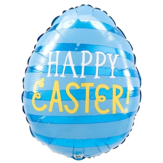 16" Funny Bunny Egg Double-Sided Foil Balloon {4}