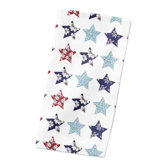 Floral Stars Cotton Twill Napkin {4}
