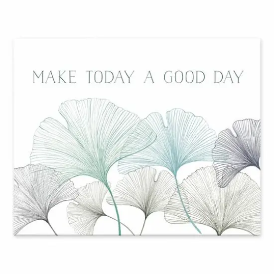 10" Make Today a Good Day Gingko Tabletop Canvas D&eacute;cor {1}