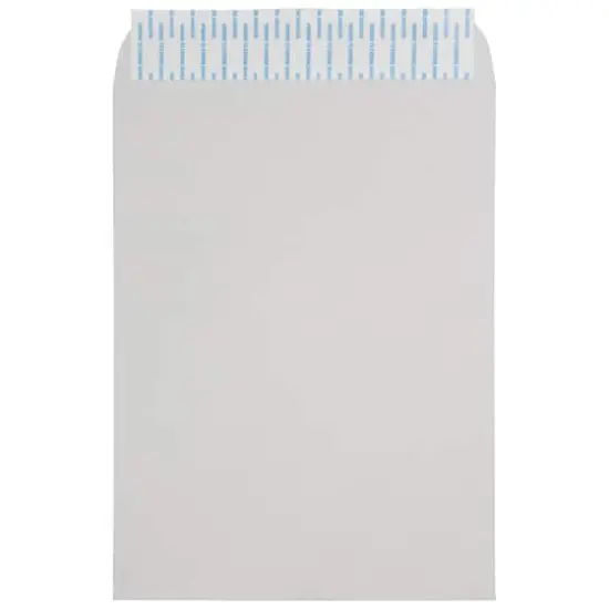 JAM Paper 9" x 12" Light Gray Kraft Peel & Seal Closure Envelopes, 25ct. {1}