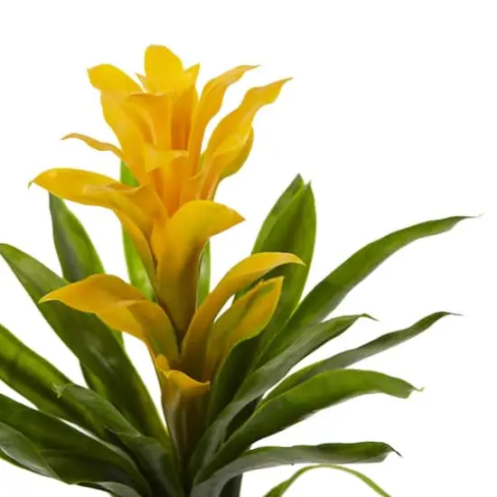 15" Bromeliad Artificial Flower (Set of 4) {4}