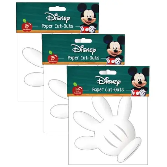 Eureka® Mickey Mouse Clubhouse® Hand Paper Cut-Outs, 3 Packs of 36 {1}