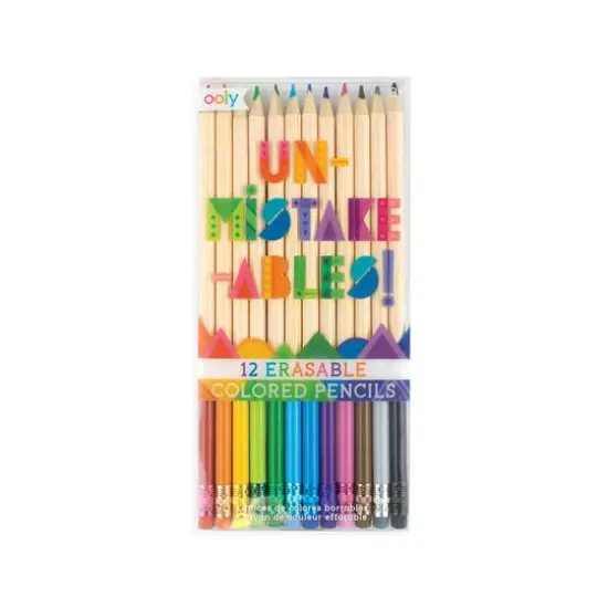 OOLY Un-Mistake-Ables! Erasable Colored Pencils Set {1}