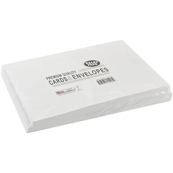 Leader Paper Products White A7 Greeting Cards With Envelopes, 50ct. {3}