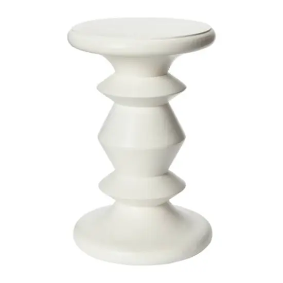 Hello Honey&reg; Berns Mid-Century Modern Solid Mango Table with Flat Top White {1}