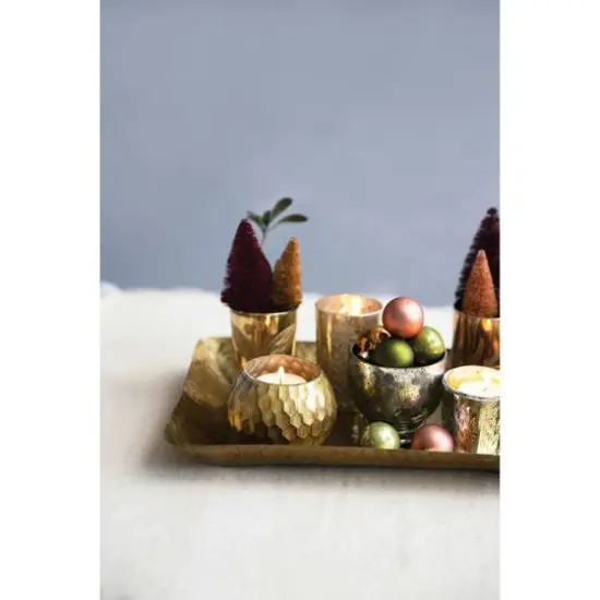 Hello Honey&reg; Multicolor Mercury Glass Tealight & Votive Holder Set {3}