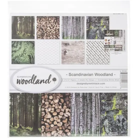 Reminisce Collection Kit 12"X12"-Scandinavian Woodland {1}