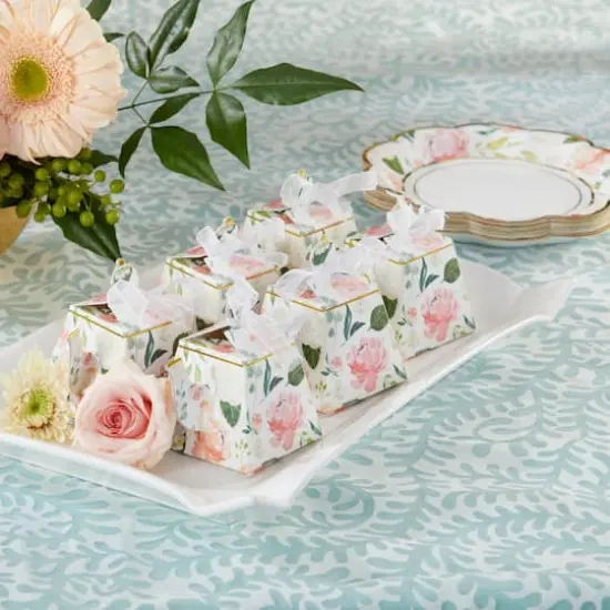Kate Aspen&reg; Brunch Floral Teapot Favor Box Set, 24ct. {3}