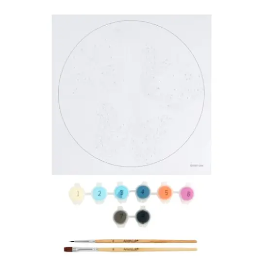 Butterflies Paint-by-Number Round Plywood Surface Kit by Artist's Loft® {3}