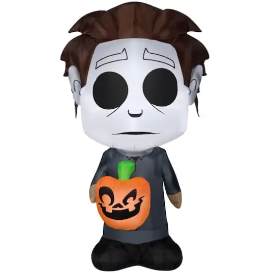 5ft. Airblown&reg; Inflatable Halloween Universal Studios Michael Myers with Jack-o-Lantern {1}