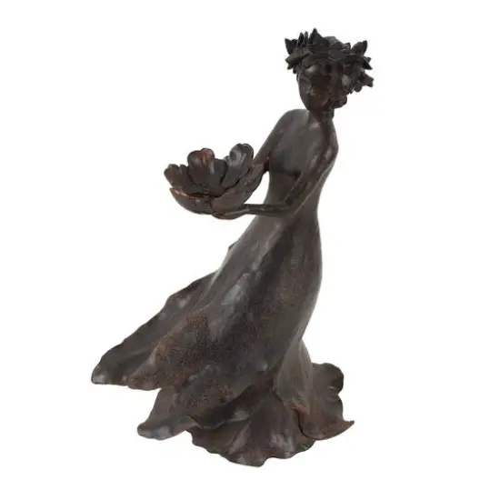 22" Charcoal Woman Sculpture {4}