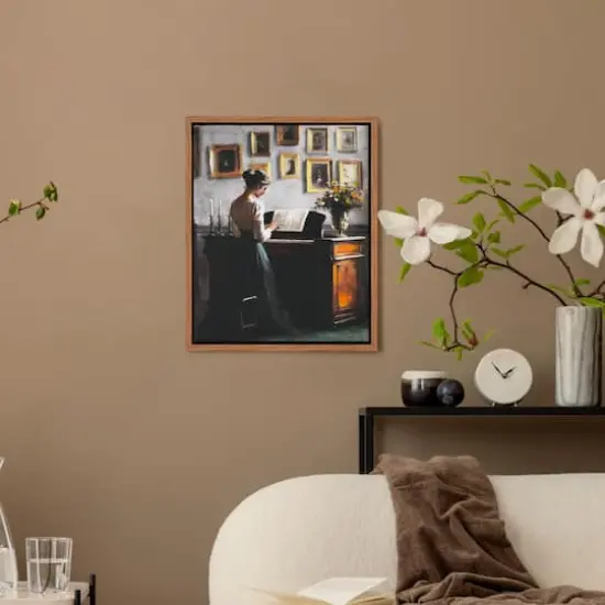 12" Woman at Piano Canvas Wall Art by Ashland&reg; {5}