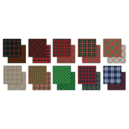 Craft Consortium Tartan Double-Sided Paper Pad, 6" x 6" {3}