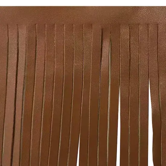 4" Faux Leather Fringe Trim by Celebrate It&reg; Brown {3}